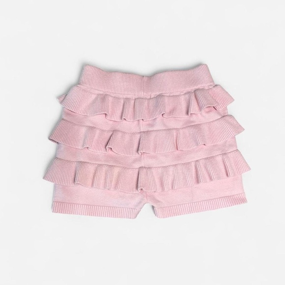 Faded Roses Baby Pink Ruffle Knit Shorts 🌸 - Picture 2 of 4